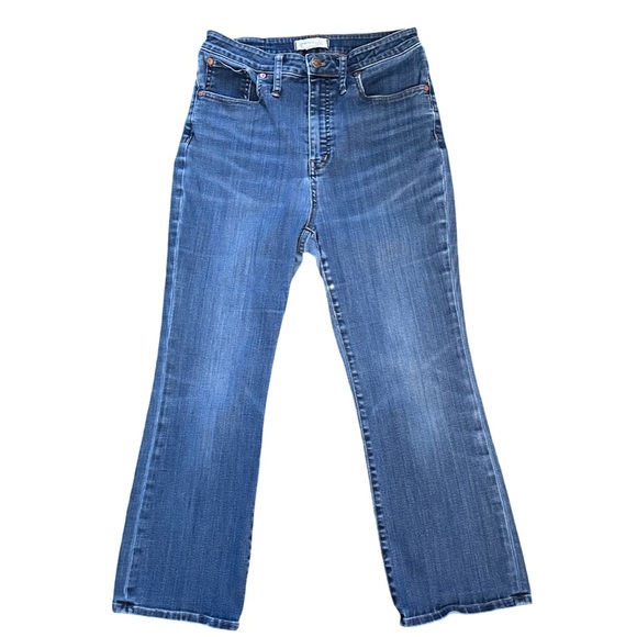 Madewell Curvy Cali Demi Boot Cut Jean Mid Rise Flare Blue Denim Jean Size 29 - Picture 4 of 14